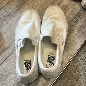 White mens vans-size 11.5